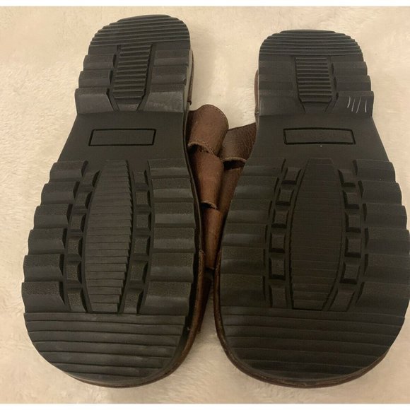NEW Mens Leather Fisherman Sandals Sz 8 Brown - Picture 8 of 8